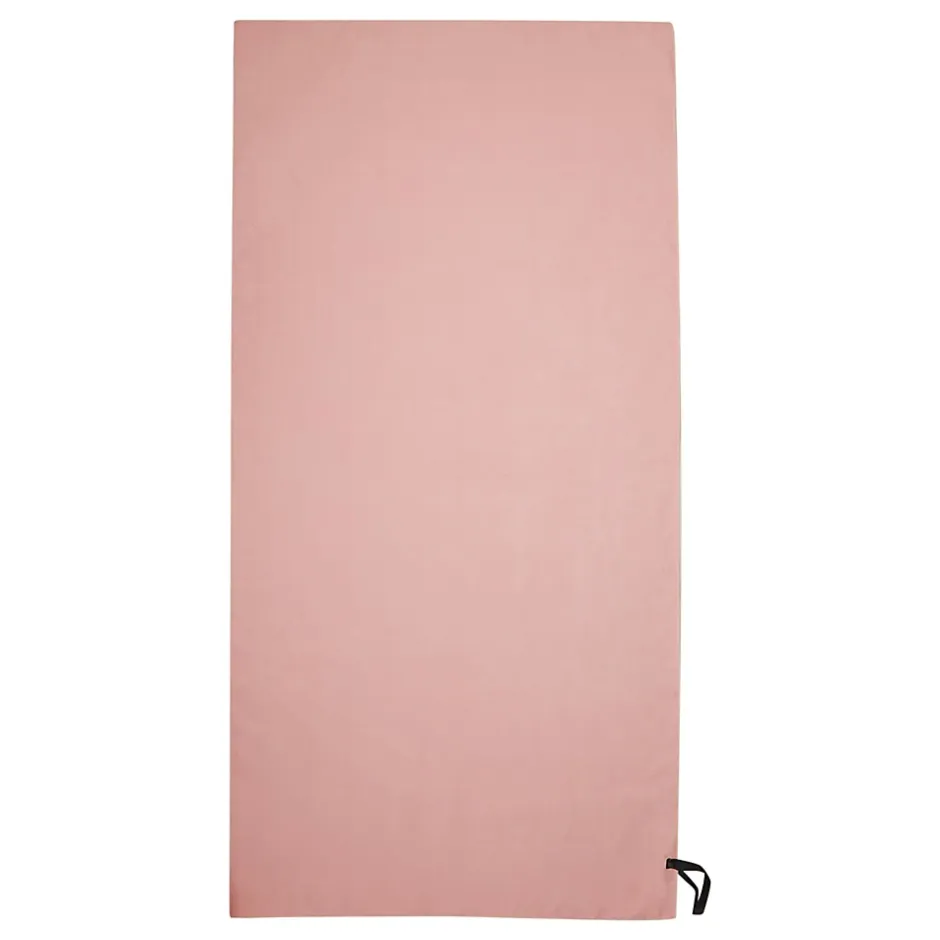 Regatta - Serviette de plage motif/style rayé Rose p'le / Blanc (Taille unique)