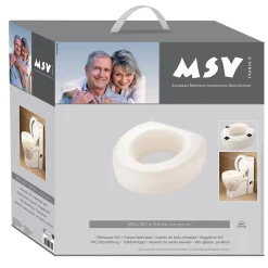 MSV Rehausseur WC 15cm pour personne à mobilité réduite Max 100kg* Siège De Douche