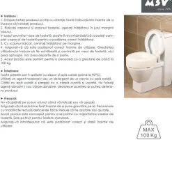 MSV Rehausseur WC 15cm pour personne à mobilité réduite Max 100kg* Siège De Douche