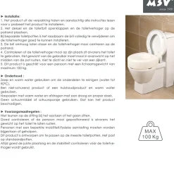 MSV Rehausseur WC 15cm pour personne à mobilité réduite Max 100kg* Siège De Douche