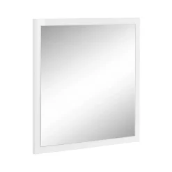 Dmora Rino Mirror, Miroir de salle de bain, 100% Made in Italy, 60x2h60 cm, Blanc brillant* Miroir Simple