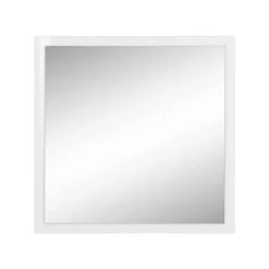 Dmora Rino Mirror, Miroir de salle de bain, 100% Made in Italy, 60x2h60 cm, Blanc brillant* Miroir Simple