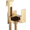 Invena Robinet Bidet Douchette Or Forme Carree Monocommande* Robinet De Bidet