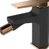 Invena Robinet Bidet Noir Monocommande Midnight* Robinet De Bidet