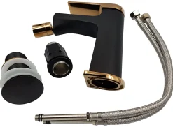 Invena Robinet Bidet Noir Monocommande Midnight* Robinet De Bidet