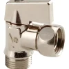 Sferaco Robinet d'arrêt 1/4 de tour équerre manette métal -* Chasse D'Eau