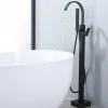 Homelody Robinet de Baignoire Cascade sur Pied Montage au Sol avec Douchette, pour Bain et Douche