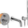 Rea Robinet de baignoire encastré Lungo Chrome + box
