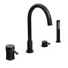 Hudor Robinet de baignoire fixation sur plage 098 en laiton noir collection Céphise* Robinet De Baignoire