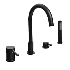 Hudor Robinet de baignoire fixation sur plage 098 en laiton noir collection Céphise* Robinet De Baignoire