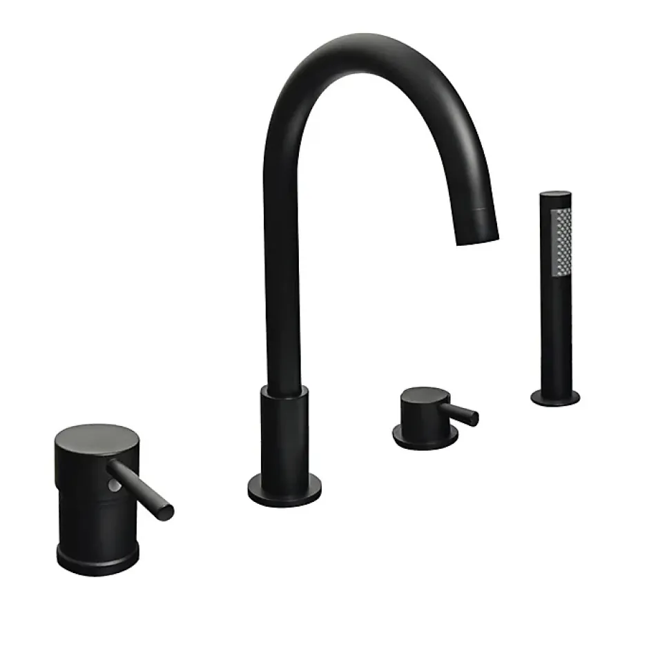 Hudor Robinet de baignoire fixation sur plage 098 en laiton noir collection Céphise* Robinet De Baignoire