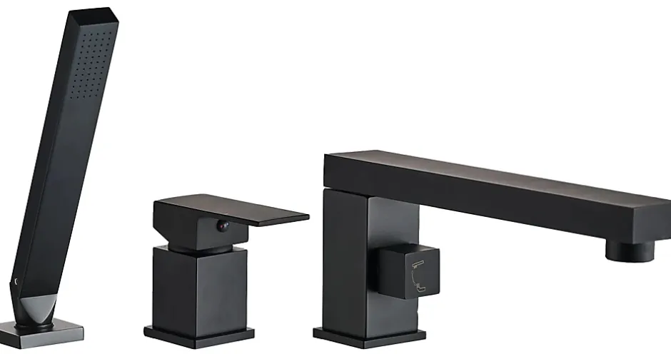 Rea Robinet de baignoire Glen Black Trois Parties