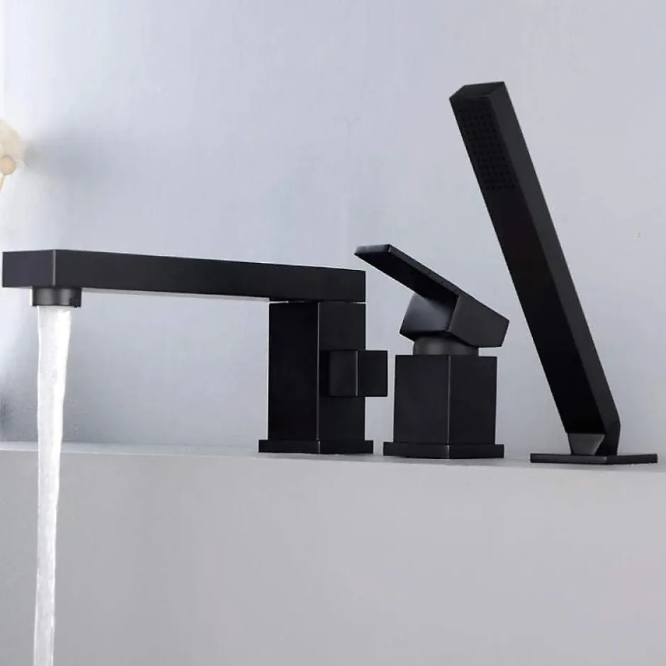 Rea Robinet de baignoire Glen Black Trois Parties