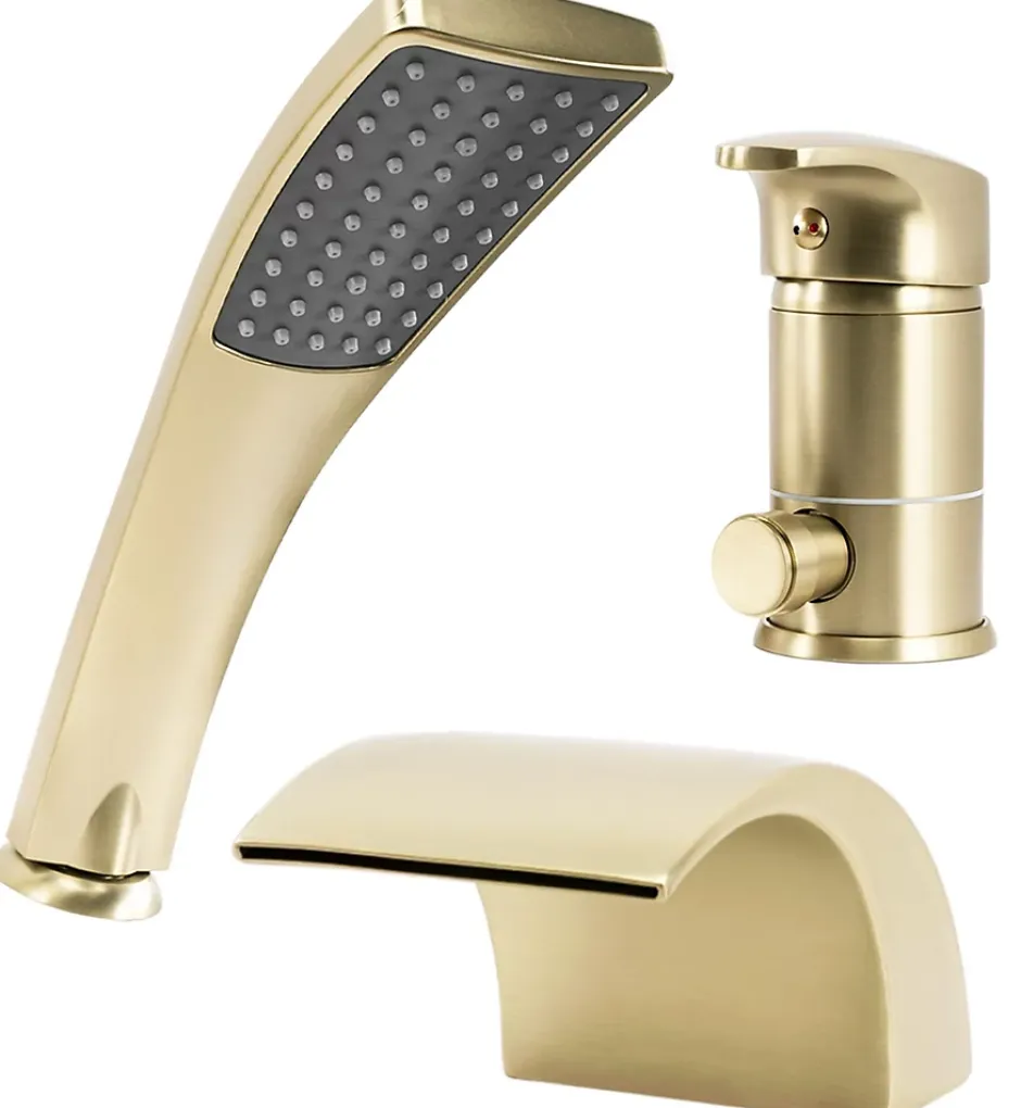 Rea Robinet De Baignoire Riven Brush Gold