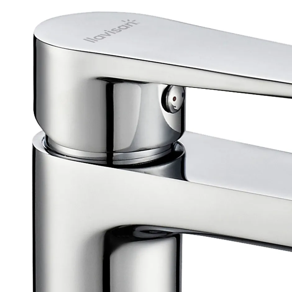 Kibath Robinet de bidet monocommande ASTRO avec finition chromée brillante en laiton