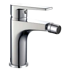 Kibath Robinet de bidet monocommande DEN avec finition chromée brillante en laiton