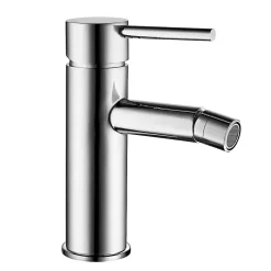 Kibath Robinet de bidet monocommande ZUNI avec finition chromée brillante en laiton* Robinet De Bidet