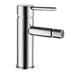 Kibath Robinet de bidet monocommande ZUNI avec finition chromée brillante en laiton* Robinet De Bidet