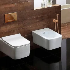 Rea Robinet De Bidet Loop Lungo Brush Copper* Robinet De Bidet