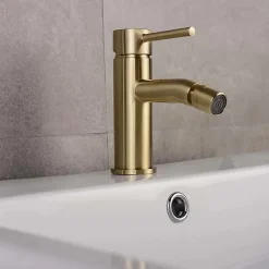 Rea Robinet De Bidet Lungo Brush Gold* Robinet De Bidet
