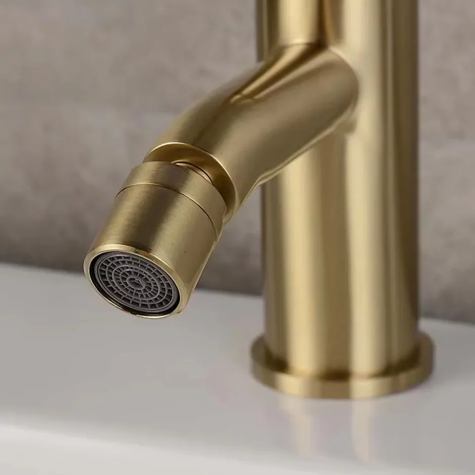 Rea Robinet De Bidet Lungo Brush Gold* Robinet De Bidet