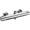 Kibath Robinet de colonne de douche thermostatique avec finition chromée brillante en laiton* Robinet De Douche