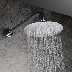 Kibath Robinet de douche encastré, mural, monocommande, SIX rond, finition chrome poli, en laiton* Robinet De Douche