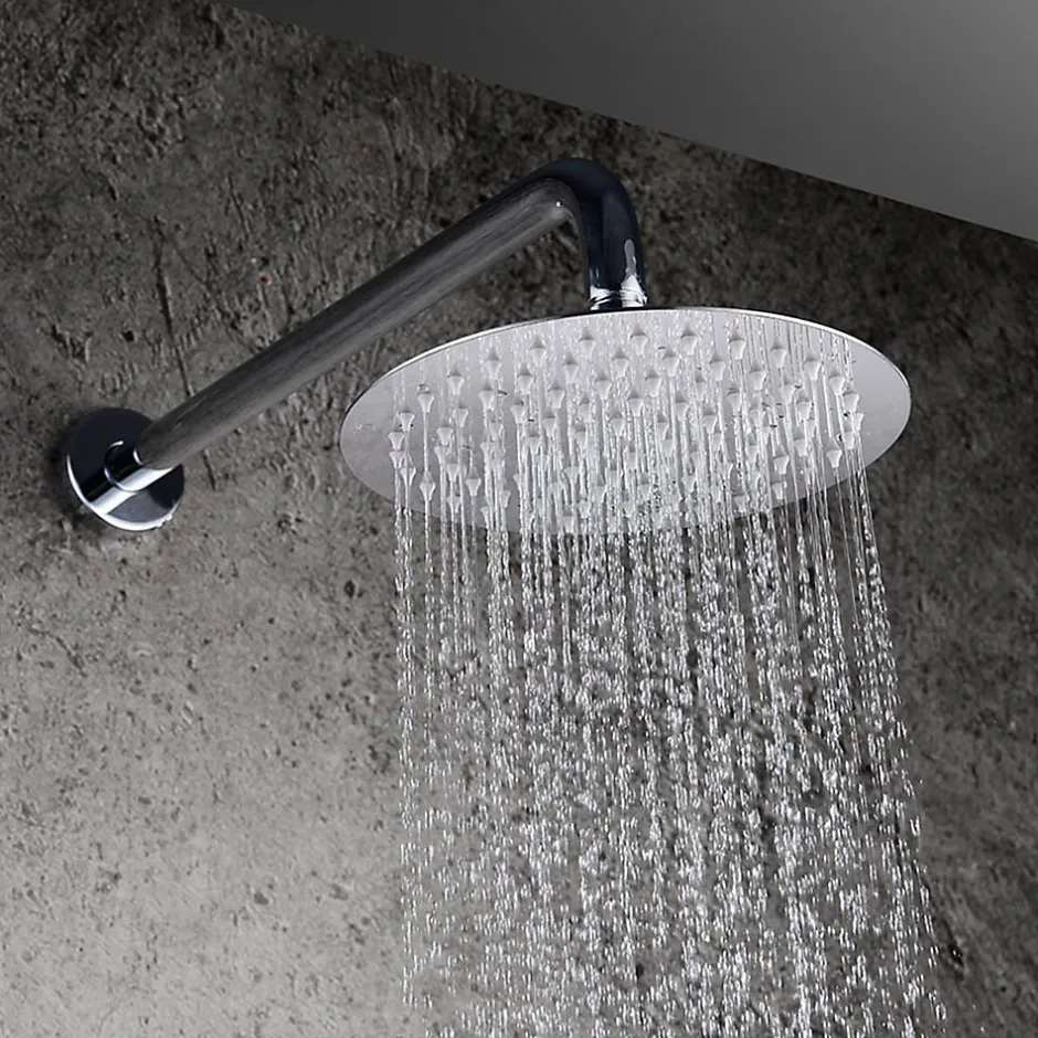 Kibath Robinet de douche encastré, mural, monocommande, SIX rond, finition chrome poli, en laiton* Robinet De Douche