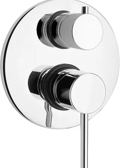 Kiamami Valentina Robinet De Douche Encastré Avec Inverseur Et Levier Mince - Salice* Robinet De Douche