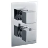 Kibath Robinet de douche encastré (robinet seul) thermostatique ABEL finition chrome poli en laiton