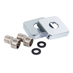 Kibath Robinet de douche monocommande rond CHE avec finition chromée brillante en laiton