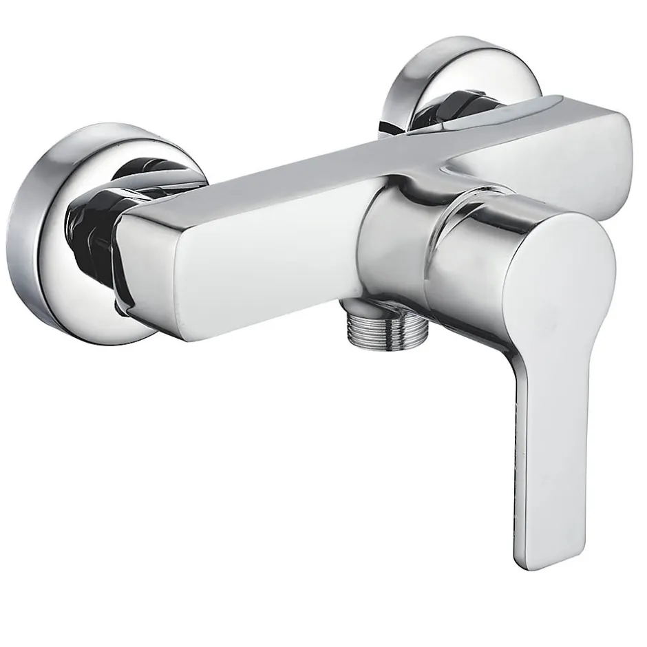 Kibath Robinet de douche monocommande PIN avec finition chromée brillante en laiton* Robinet De Douche