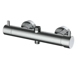 Kibath Robinet de douche monocommande TOR avec finition chromée brillante en laiton