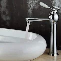 Kroos Robinet de lavabo à poignée unique, finition en chrome