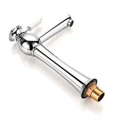 Kroos Robinet de lavabo à poignée unique, finition en chrome