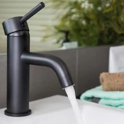 Rea Robinet De Lavabo Calani Nexos Low Black* Robinet Lave-Mains