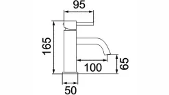 Rea Robinet De Lavabo Calani Nexos Low Black* Robinet Lave-Mains