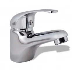 Helloshop26 Robinet de lavabo chrome toilette salle