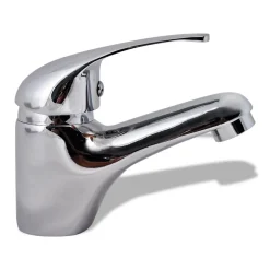 Helloshop26 Robinet de lavabo chrome toilette salle
