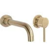 Rea Robinet de lavabo encastré Lungo long gold brush + box* Robinet Lave-Mains