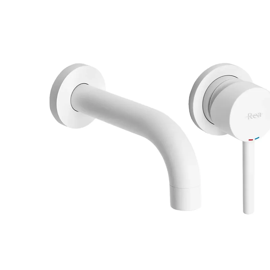 Rea Robinet de lavabo encastré Lungo white mat + box