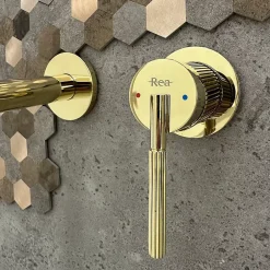 Rea Robinet De Lavabo Encastré Argon Js-622704G Gold* Robinet Lave-Mains