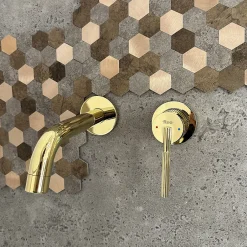 Rea Robinet De Lavabo Encastré Argon Js-622704G Gold* Robinet Lave-Mains