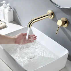 Rea Robinet de lavabo encastré LUNGO GOLD