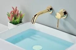 Rea Robinet de lavabo encastré LUNGO GOLD