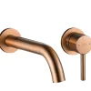 Rea Robinet de lavabo encastré Lungo brushed copper + box