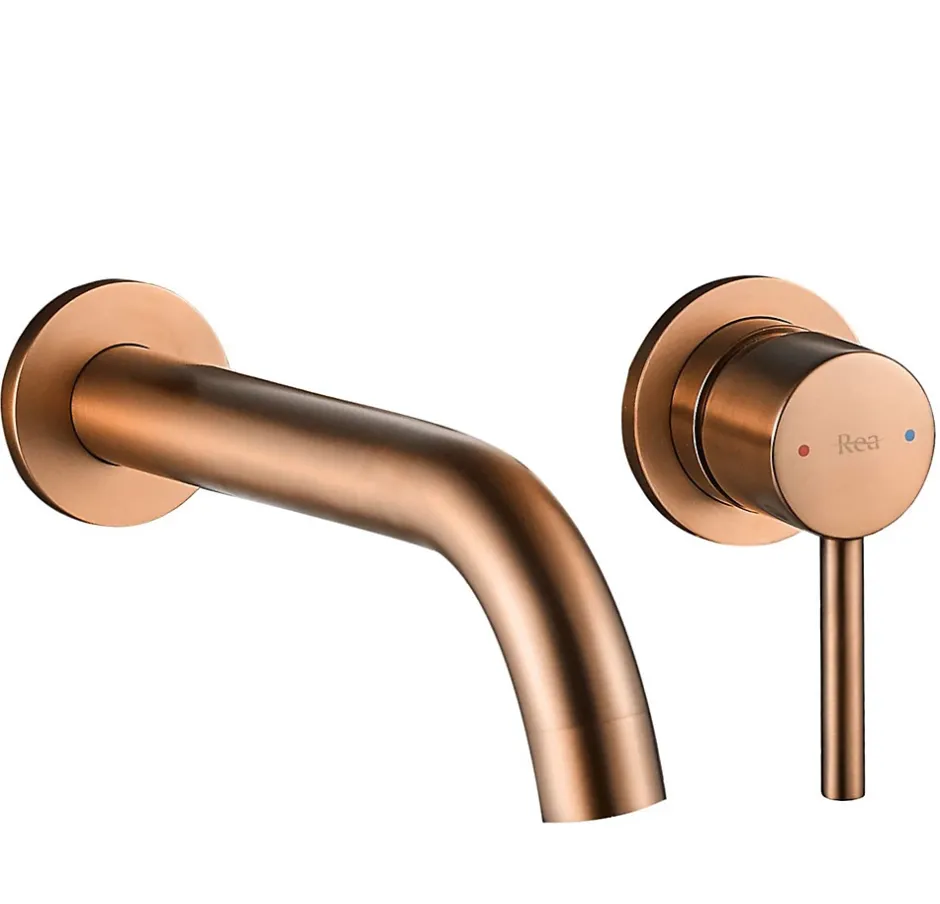 Rea Robinet de lavabo encastré Lungo brushed copper + box