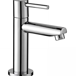 Sanindusa Robinet de lavabo ou lave-mains 1 eau (eau chaude ou eau froide) Simple 30 chromé* Robinet Lave-Mains