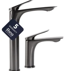 Rea Robinet de lavabo Avalon titanium low* Robinet Lave-Mains