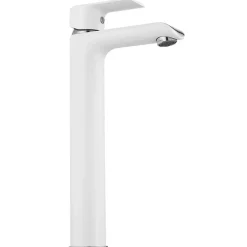 Rea Robinet de lavabo Bloom white chrome high